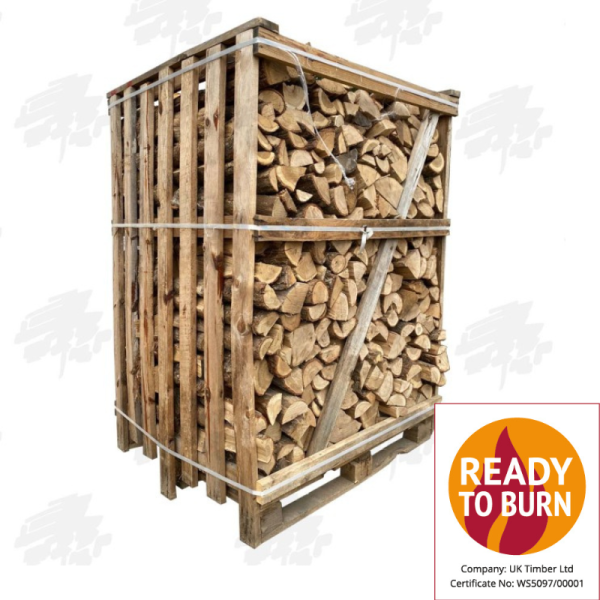 Crate of Kiln-Dried Mixed Hardwood Firewood