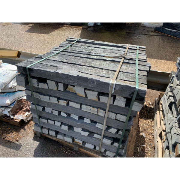 Black Slate Edging - 1000 x...