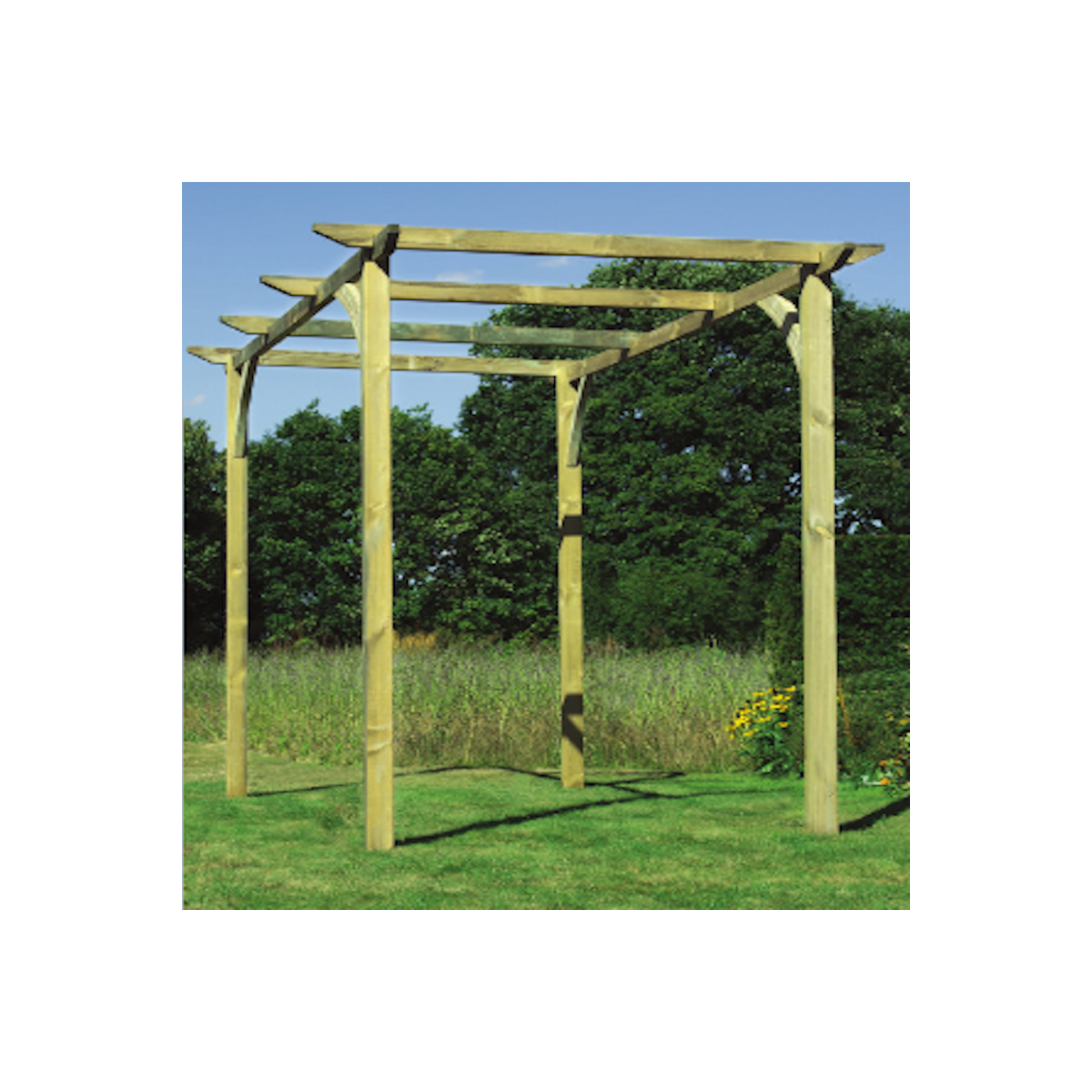 Treated Softwood Planed Pergola Slotted Support Posts Buy Treated