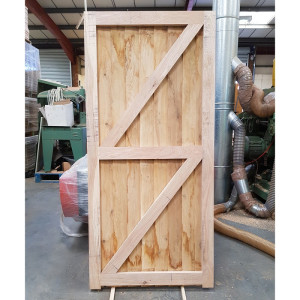 Oak Featheredge Pedestrian Gate - Reverse