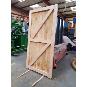 Oak Featheredge Pedestrian Gate - Reverse - Side