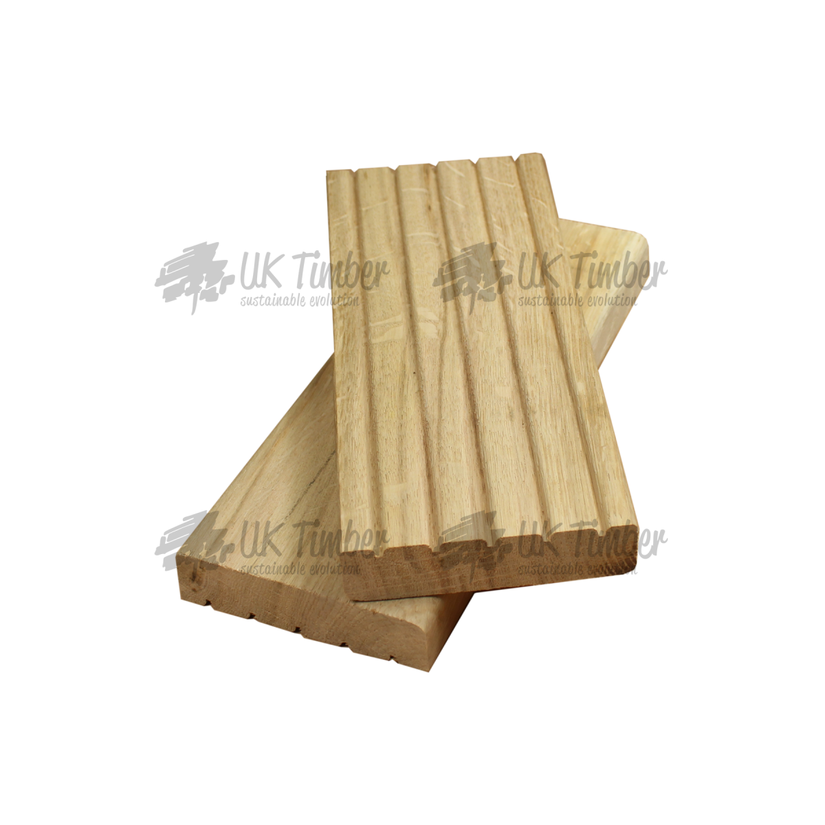 Oak Decking Boards 125 x 25mm Decking Profile Grooved Decking Boards